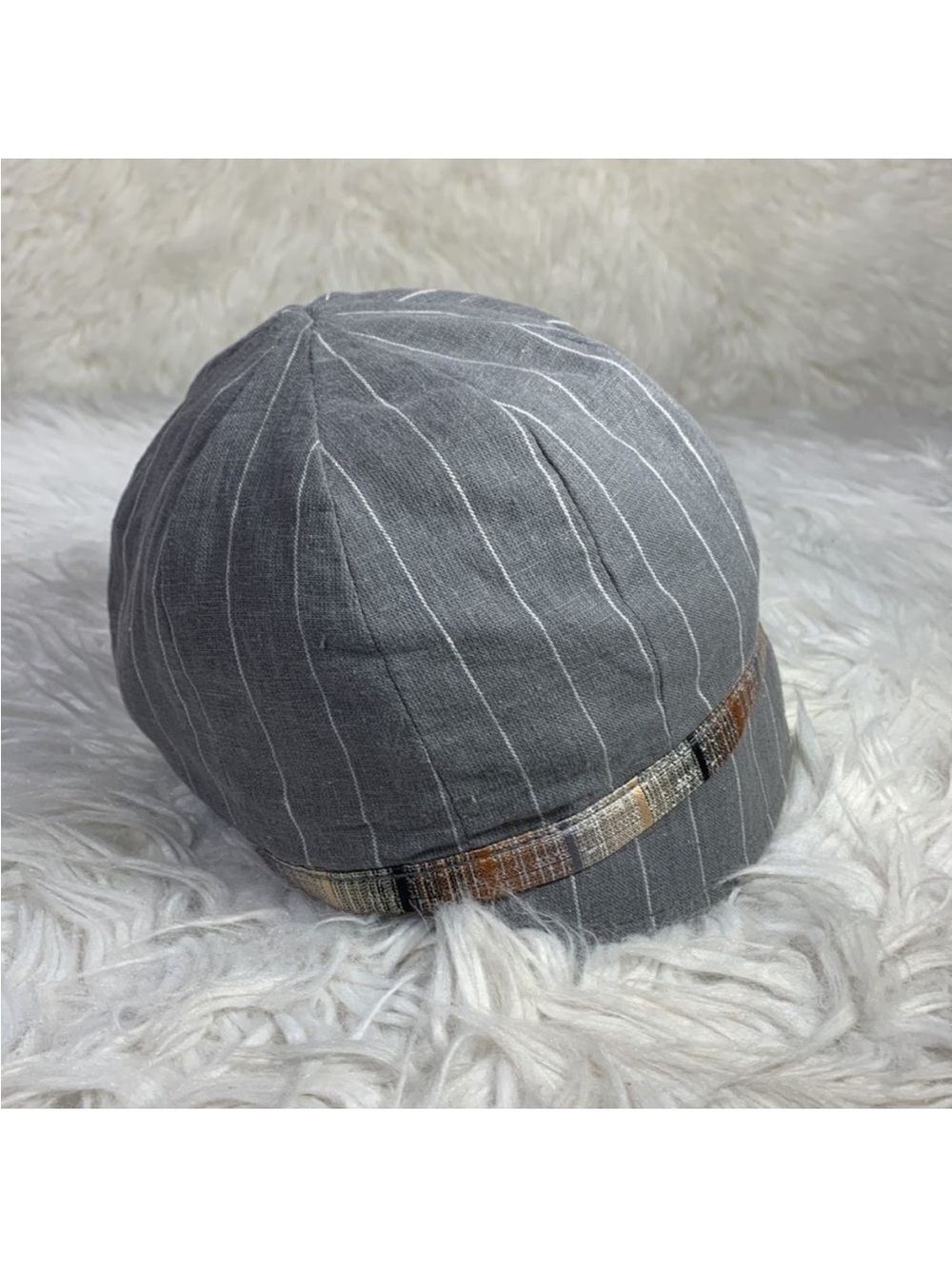GOORIN BROS Cloche Schoolgirl Cabbie Hat Newsboy Linen Blend Ms Juliet Size XS - Picture 3 of 11